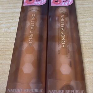 【2個セット】NATURE REPUBLIC HONEY MELTING LIP 02 ベージュ
