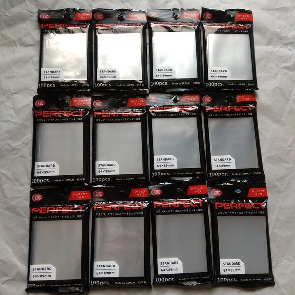 KMC カードバリアー パーフェクトサイズ 100枚入×12個【カードスリーブ】