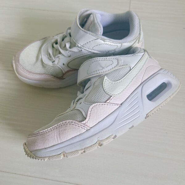 スニーカー ナイキ NIKE AIR ホワイト レザー 18 キッズ エアマックス キッズスニーカー セット 瞬足 18cm