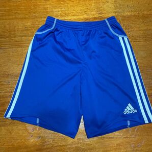 adidas ハーフパンツ ブルー 160