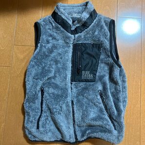 BLUE CROSS フリースベスト グレー メンズ