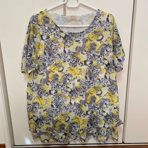 SAUNTER ABENAE トップス レオパード柄 イエロー