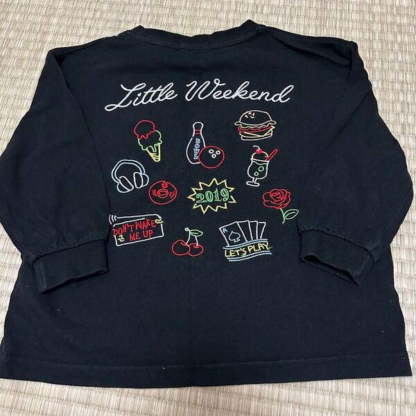 しまむら リトルウィークエンド 長袖Tシャツ 100cm