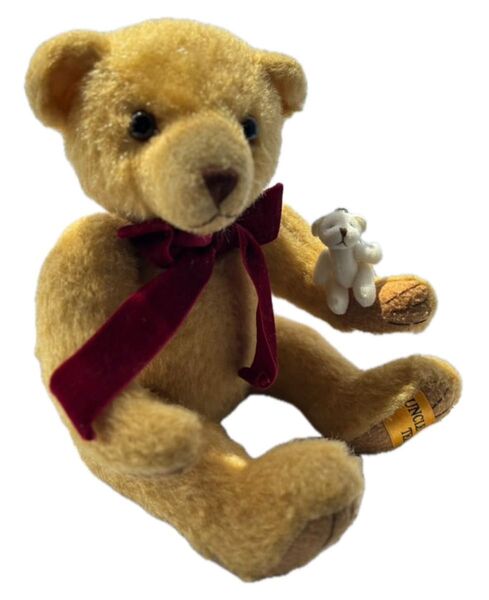 UNCLE TEDDY テディベア くま ぬいぐるみ ビンテージ ヴィンテージ ブラウン ホワイト 2個セット まとめ売り