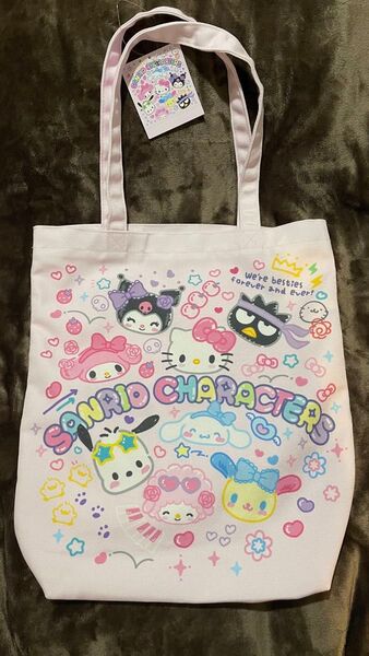 大人気 即完売品 新品タグ付 匿名発送 キャラクターズ トートバッグ サンリオ学園きらめき祭 肩掛け 手提げ かばん カバン A4