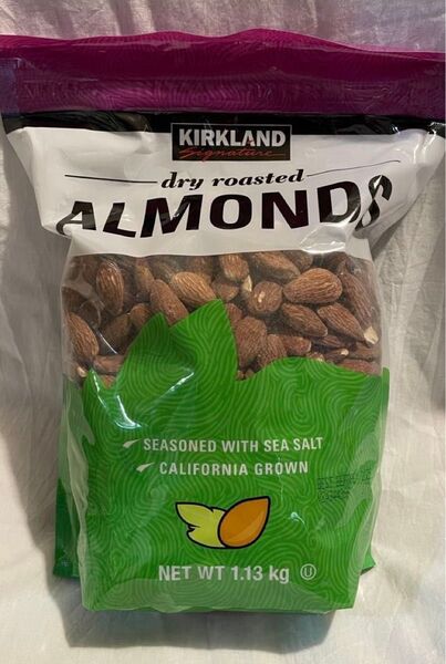 新品 カークランド シグネチャー ドライロースト アーモンド 1.13Kg 有塩 シーソルト味付 ミックスナッツ ヘルシースナック