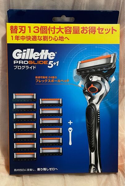 新品 未開封 送料込 ジレット プログライド フレックスボール マニュアル 髭剃り カミソリ 本体+替刃13個
