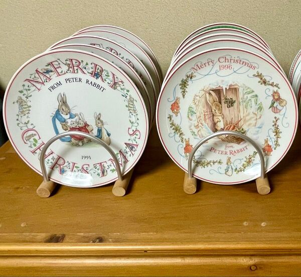 Wedgwood ピーターラビット クリスマスプレート 1991年から2000年 10枚
