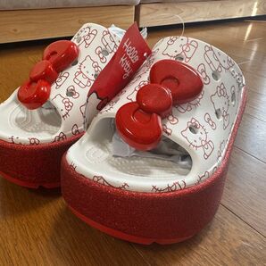 ハローキティストンプスライド WHITE 24cm