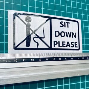 SIT DOWN PLEASE ステッカー8 世田谷ベース