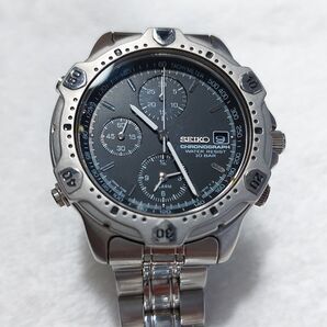 SEIKO CHRONOGRAPH 腕時計 10BAR 防水 7T32-6E40