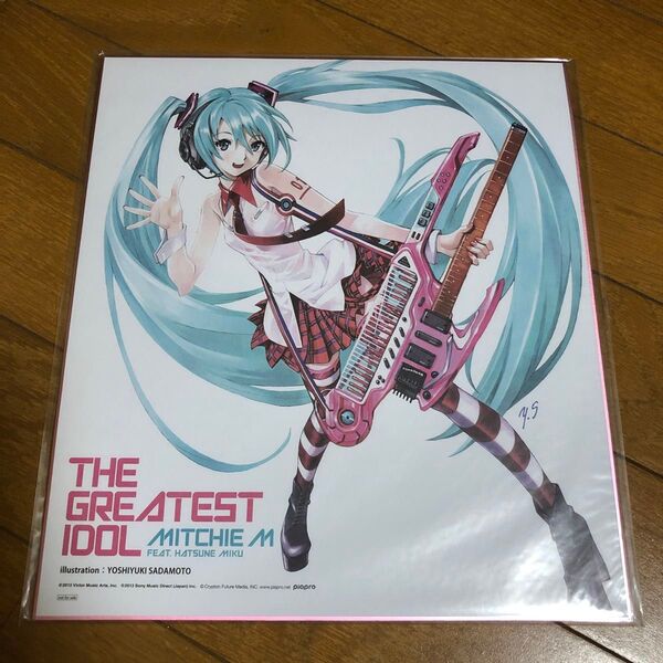 色紙 初音ミク 貞本義行 THE GRATEST ADOL グレイテストアイドル ボーカロイド
