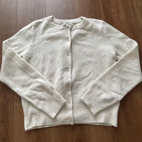 H&M 白 カーディガン Sサイズ