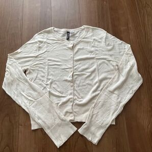 H&M DIVIDED カーディガン オフホワイト Sサイズ
