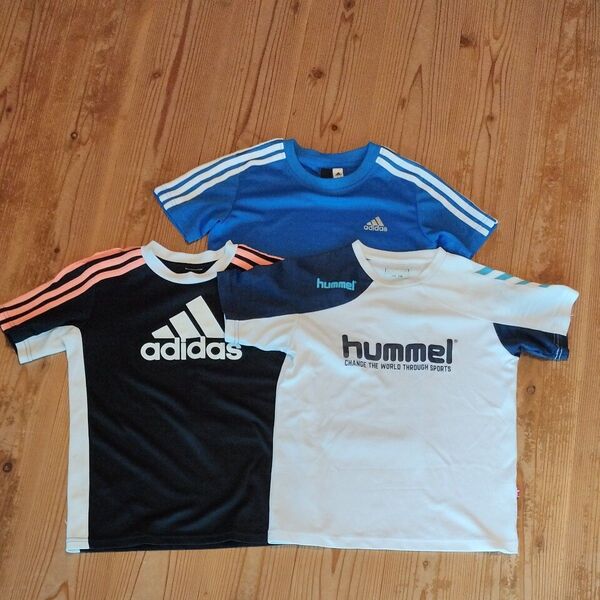adidas2枚 humme1枚 Tシャツ 3枚セット 140