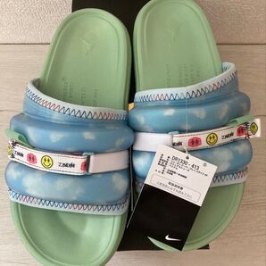 NIKE JORDAN SUPER PLAY SLIDE SP SLESTINE BLUE WHITE
