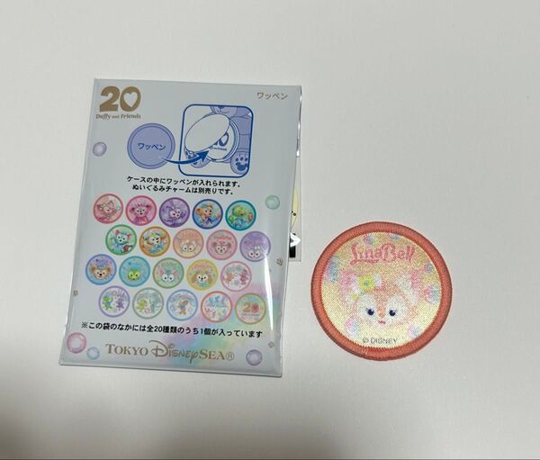 カラフルハピネス ワッペン リーナベル 東京ディズニーシー ダッフィー 20周年
