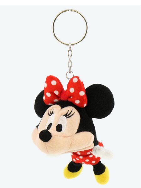 ディズニー ミニー ファンキャップキーチェーン 新品タグ付き キーチェーンマスコット キーホルダー