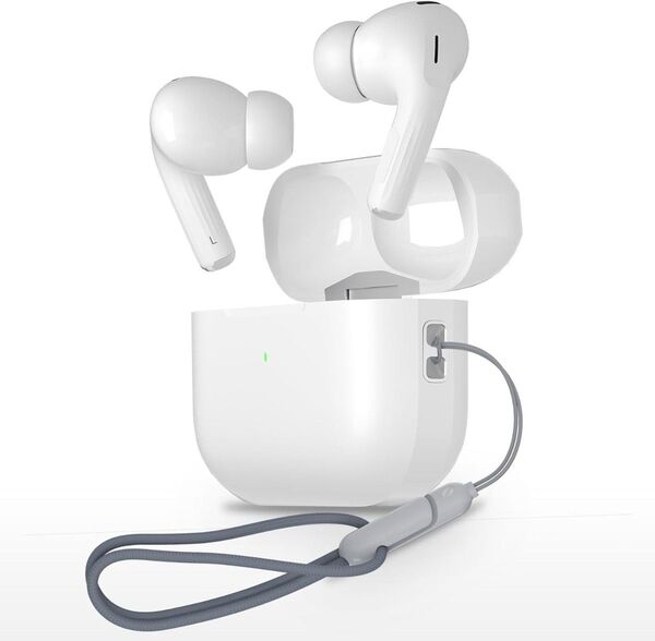 最新版【Bluetooth5.3】ワイヤレスイヤホン AT2Pro HI-FI ノイズキャンセル IPX7防水 最大48時間再生