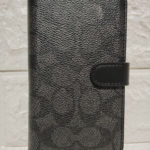 新品未使用品 COACH コーチ iPhone 14 Pro Coach Folio Case - Signature 手帳型