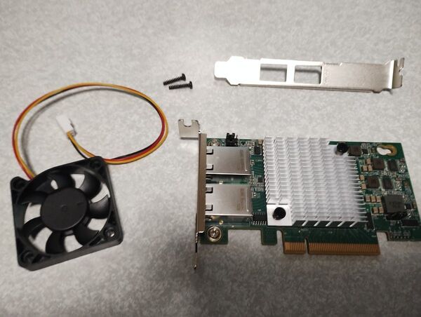 2個セット Intel X540-T2搭載 10GBイーサネット 10ギガ対応lanカード