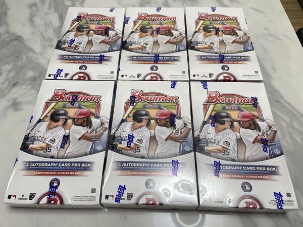 2025 topps bowman baseball hobby 未開封6box