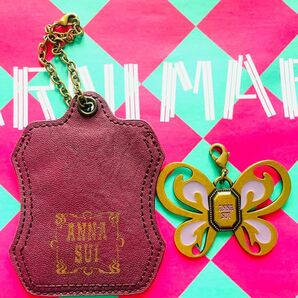 ANNA SUI バッグチャーム ネームホルダー 2個セット