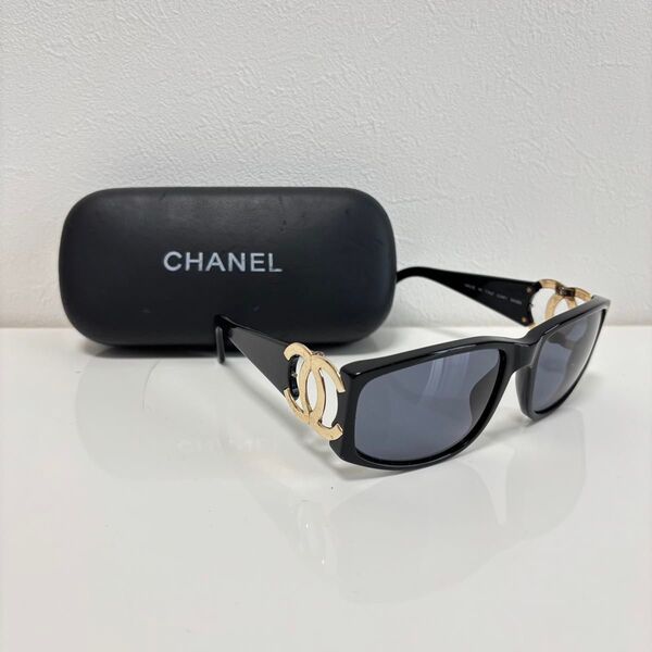 シャネル CHANEL サングラス ココマーク ブラック ゴールド アイウェア