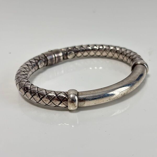 BOTTEGA VENETA バングル ブレスレット シルバー925 アクセサリー イントレチャート ボッテガヴェネタ