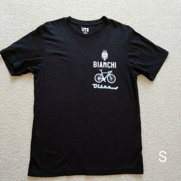 UNIQLO×Bianchi 自転車デザイン Tシャツ Sサイズ