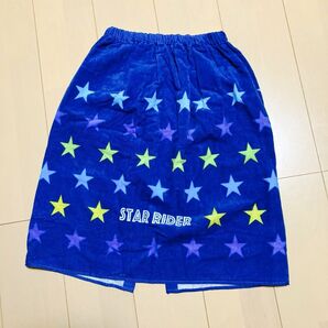 難あり 未使用新品 ラップタオル 60サイズ 巻きタオル スイミング プールタオル 星柄