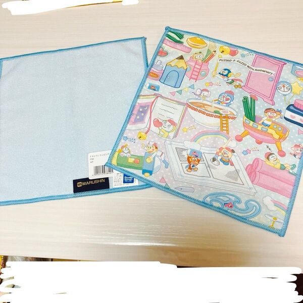 生誕90周年 未使用新品 ドラえもん タオルハンカチ2枚セット 藤子F不二雄90周年アニバーサリー