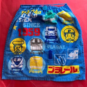 プラレール お食事エプロン ゴムループ付タオル