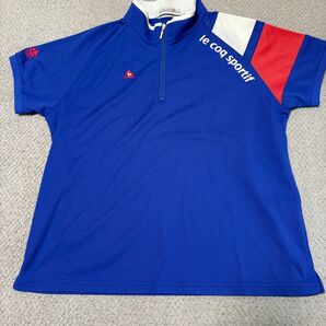 le coq sportif ハーフジップシャツ ブルーレディース