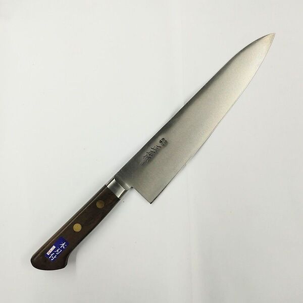 正広作 牛刀 210mm ツバ付 日本鋼