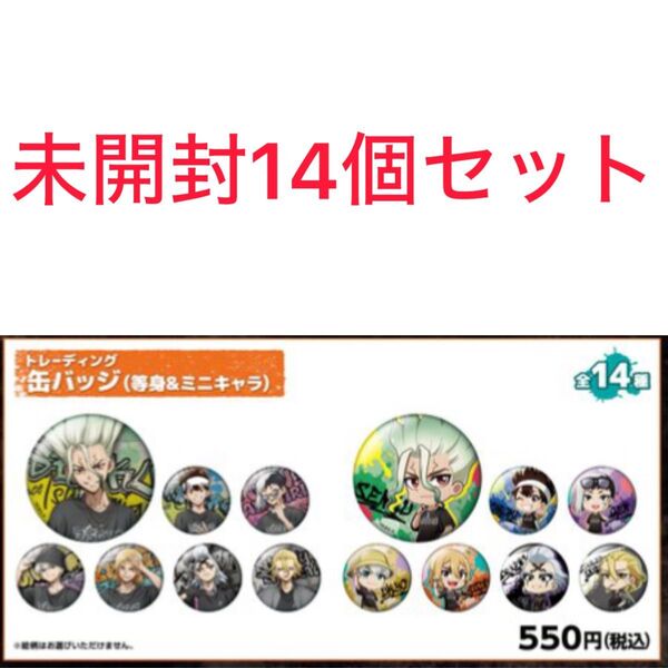 Dr.STONE ドクスト POP UP STORE in SHIBUYA109 WALLMA 缶バッジ 未開封 14個セット
