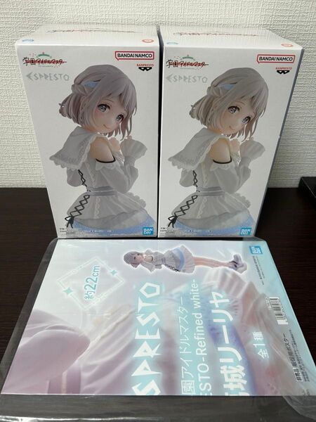 学園アイドルマスター Refined white ESPRESTO 葛城リーリヤ フィギュア 2個セット ポスターおまけ付き