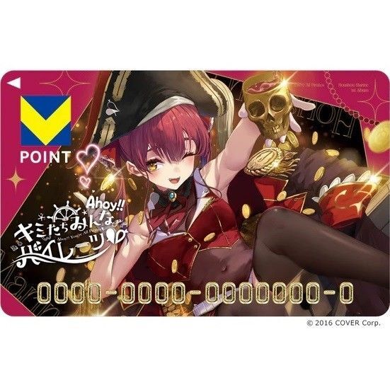 宝鐘マリン ホロライブ Vポイントカード Tカード 新品未開封 未登録