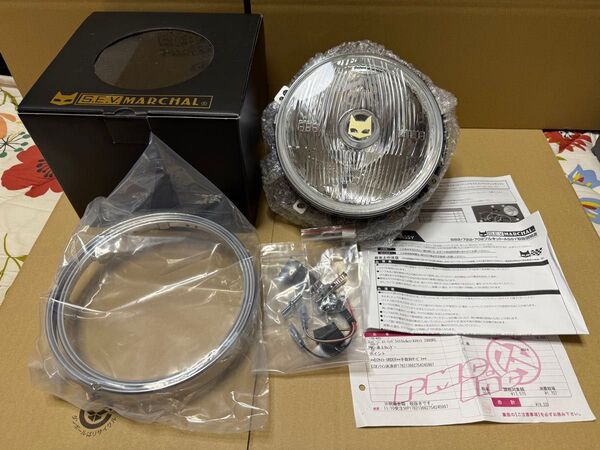 バイク ライト MARCHAL 889 ゴールド PMC Z900RS用インナーリム&ハーネスセット