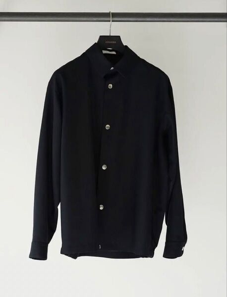 【新品同様】THE RERACS SS ダークネイビー ウールコーチシャツジャケット 48 JIL SANDER