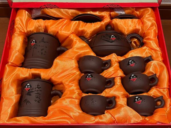 未使用 高級 紫砂茶具 中国茶器セット 陶器製 伝統工芸品 茶道具 中国美術