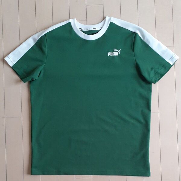 PUMA Tシャツ グリーン メンズ(L)