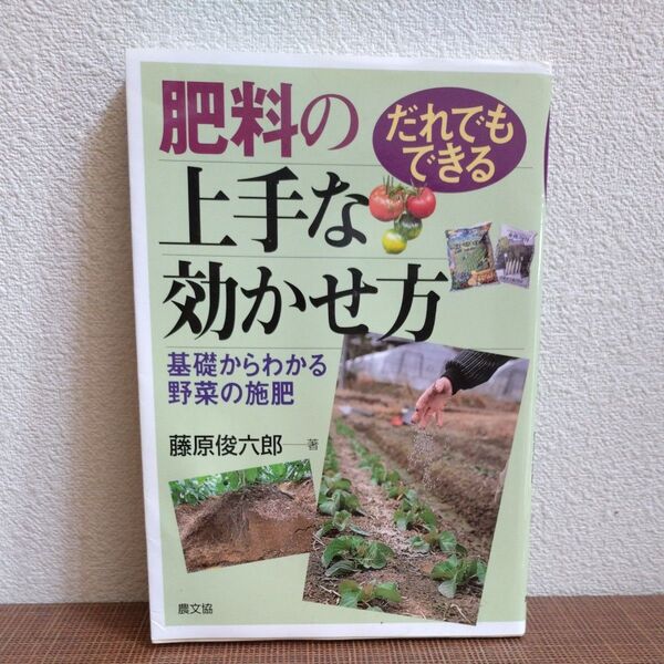 肥料の上手な効かせ方 だれでもできる 基礎からわかる野菜の施肥 藤原俊六郎/著
