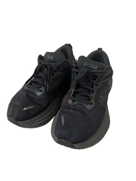 HOKA ONE ONE BONDI 8 ランニングシューズ ブラック wide size