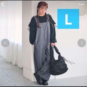 しまむら 辻希美 Lサイズ サロペット グレー オーバーオール