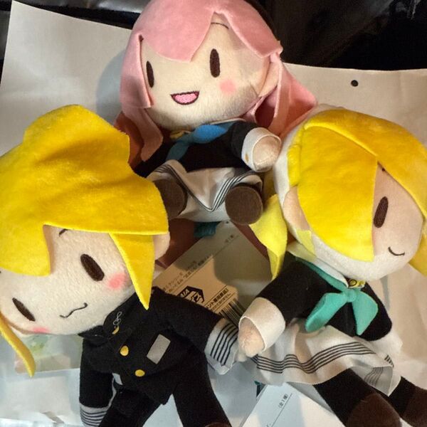 初音ミクシリーズ ふわぷち ミニぬいぐるみ 鏡音レン 鏡音リン 巡音ルカ