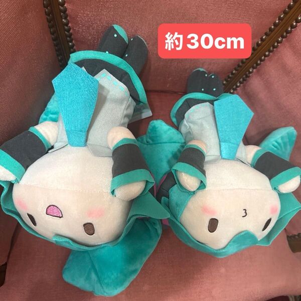 初音ミクシリーズ ふわぷち寝そべり Mぬいぐるみ 2種類セット