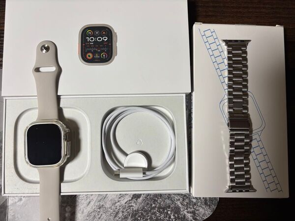アップル Apple Watch Ultra 2 49mm チタニウム ブルーアルパインループ S GPS+Cellularモデル