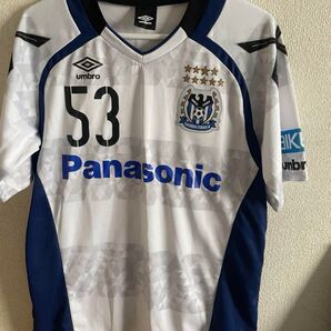 ガンバ大阪 ユニフォーム 白ユニ 2nd 赤崎 アウェイ アウェー jリーグ 支給品 アンブロ レプリカユニフォーム サッカー