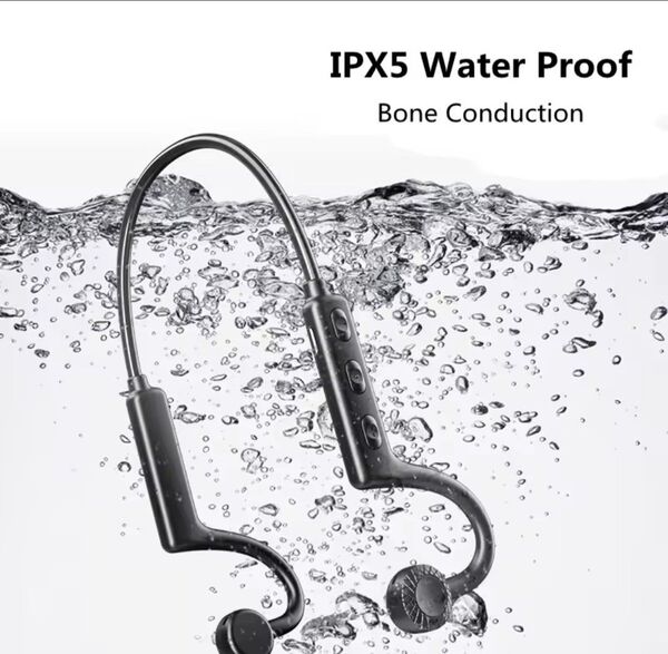 骨伝導ワイヤレスイヤホン Ks19 Bluetooth5.1・IPX5防水・マイク付き・軽量設計・スポーツやゲームに最適!